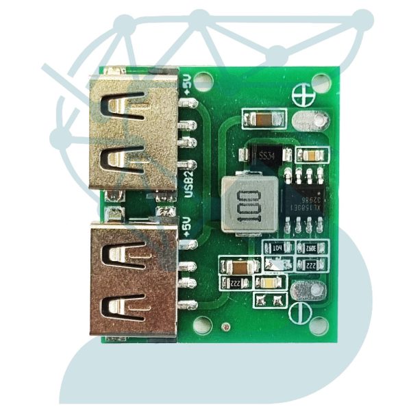 ماژول مبدل ولتاژ 6-30V به 5V با خروجی دو پورت USB - Image 3
