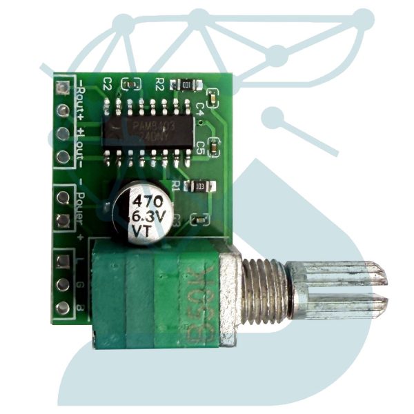 ماژول آمپلی فایر 2 کانال 3 وات ولوم دار مدل PAM8403 - Image 3