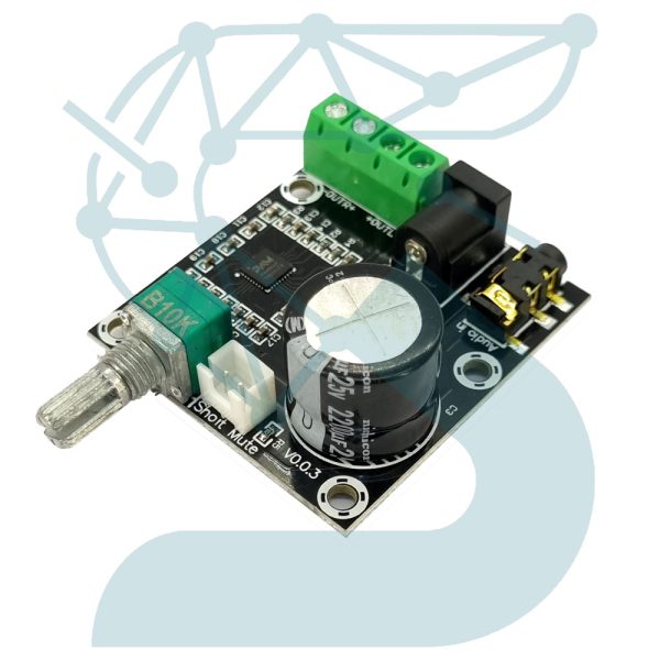 ماژول آمپلی فایر 2 کانال 10 وات ولوم دار مدل PAM8610