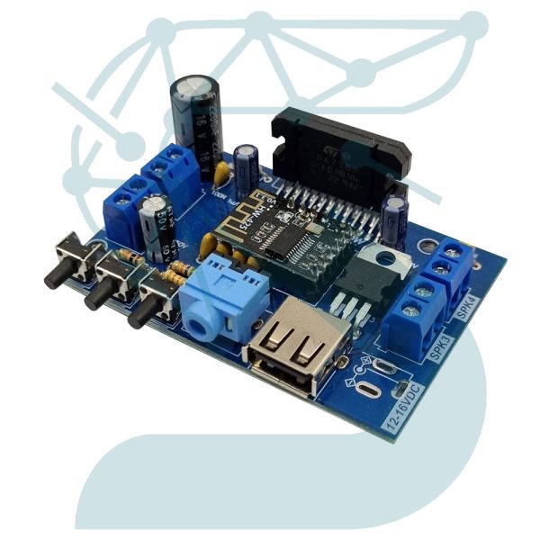 ماژول امپلی فایر 4 کانال 45 واتی TDA-7388 با ورودي USB و بلوتوث