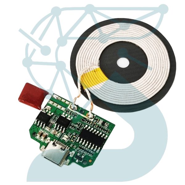 ماژول شارژ وایرلس 15w با ورودی type C